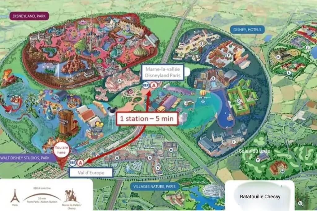 Disney Ratatouille Paris 5Mn Park & Val D'Europe 谢西 外观 照片